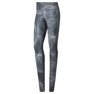 Legginsy Damskie Reebok Running Szare PL 07HPBND